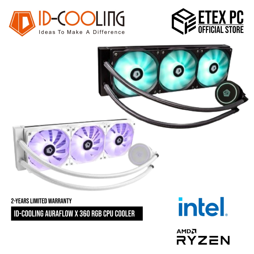 ID-COOLING Auraflow X 360 RGB CPU Cooler # IDC-AURAFLOW-X-360-N / ID ...