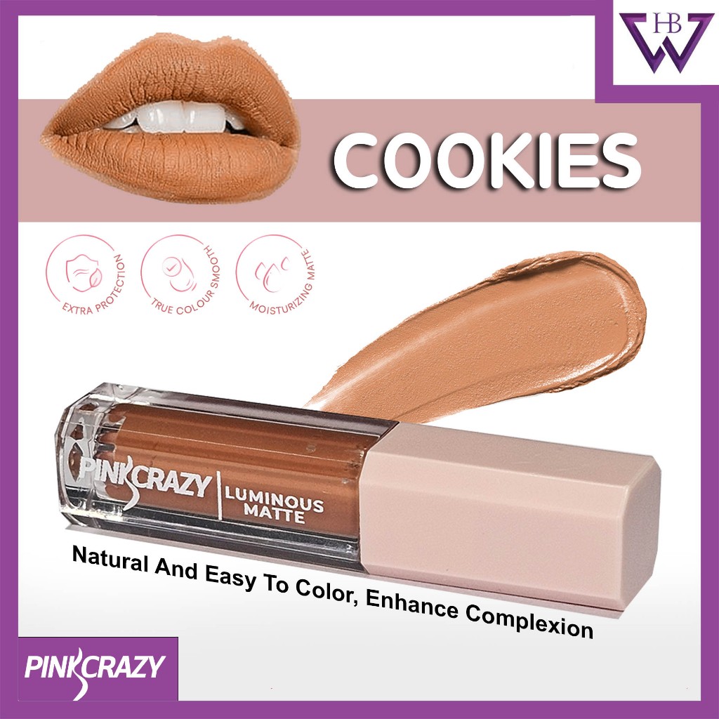 (ORI) Lipmatte Waterproof Matte Lip Gloss Non-stick Long Lasting Lips ...
