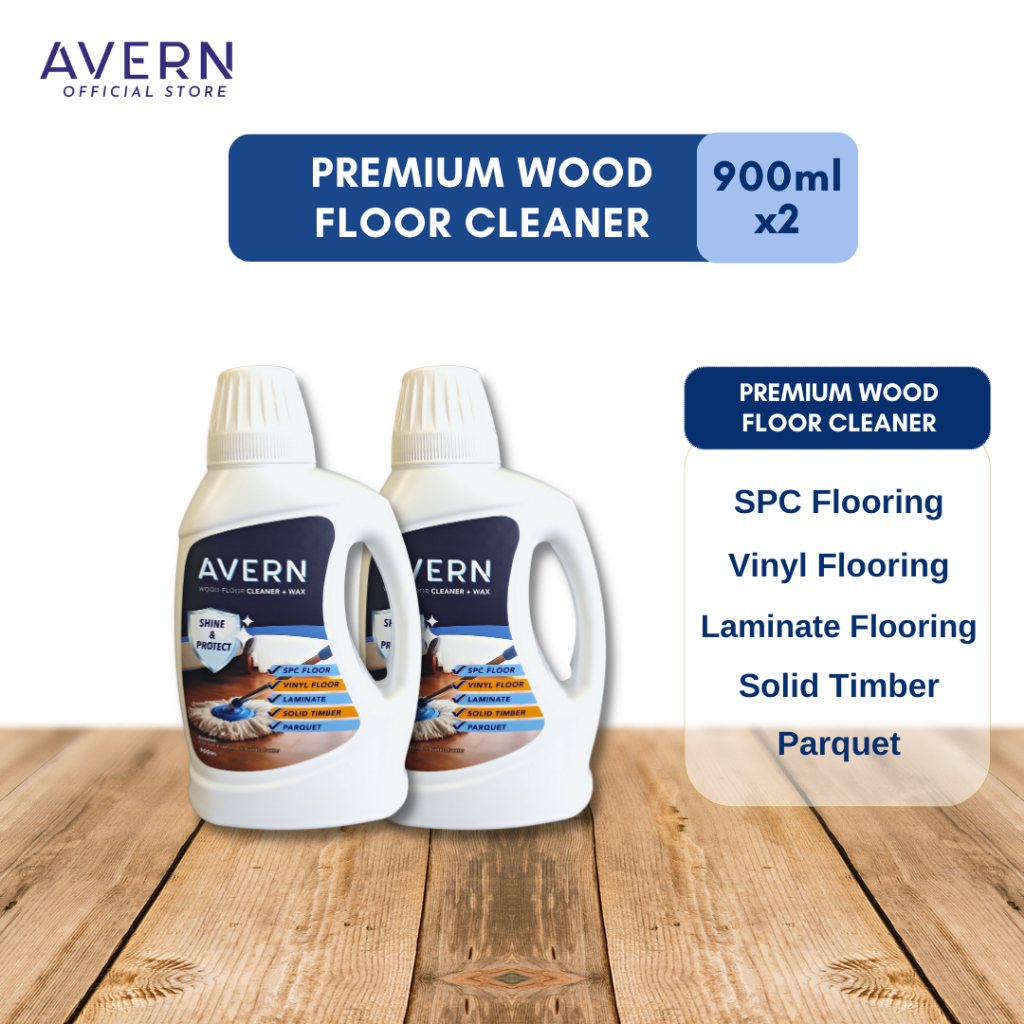 2 x AVERN木地板专用抹地水+保养蜡 900ml(适用于石塑，塑料，实木，强化木地板) | Shopee Malaysia