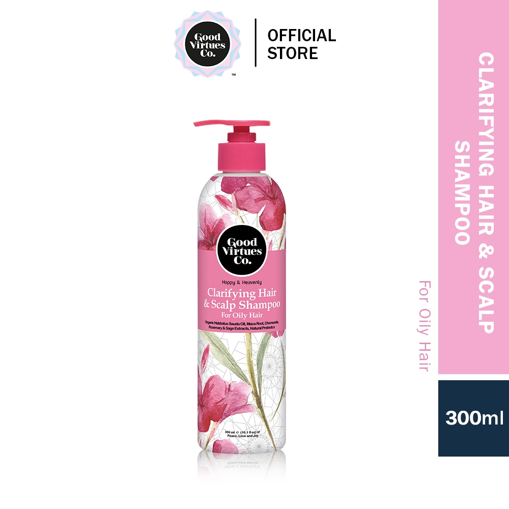 Good Virtues Co. Clarifying Hair & Scalp Shampoo For Oily Hair (300ml) |  Shopee Malaysia