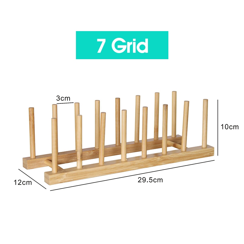 Kitchen Dish Rack Wooden Dish Drainer Plate Rack Bowl Rack Plate ...