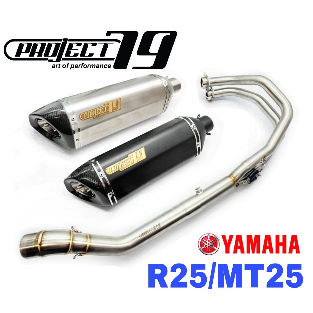 Project79 Exhaust Yamaha Mt25 R25 Full System Piping Manifold Stainless Steel Ekzos Muffler