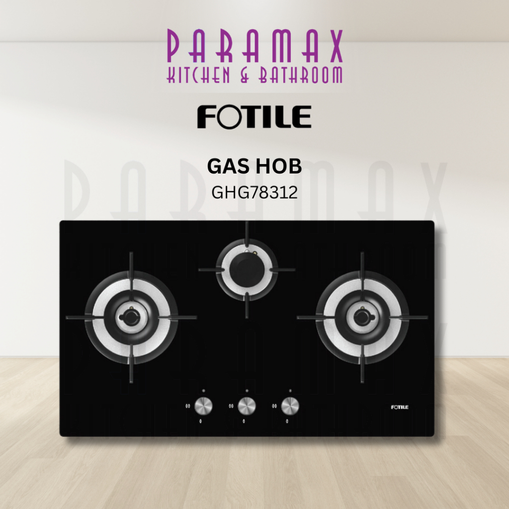 FOTILE Built-in Gas Hob GHG78312 (3 Burners) Super Flame Series ...