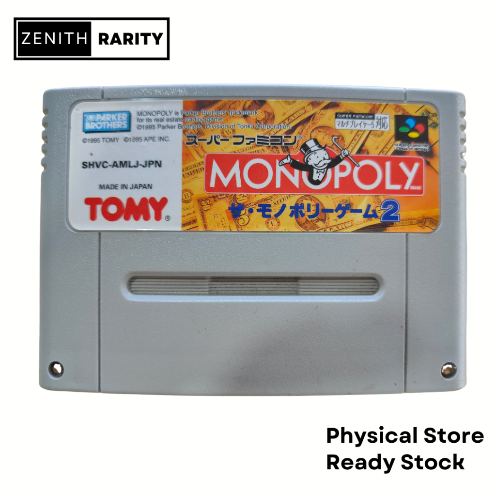 Zenith Rarity Nintendo Super Famicom SFC game The Monopoly Game 2 ...