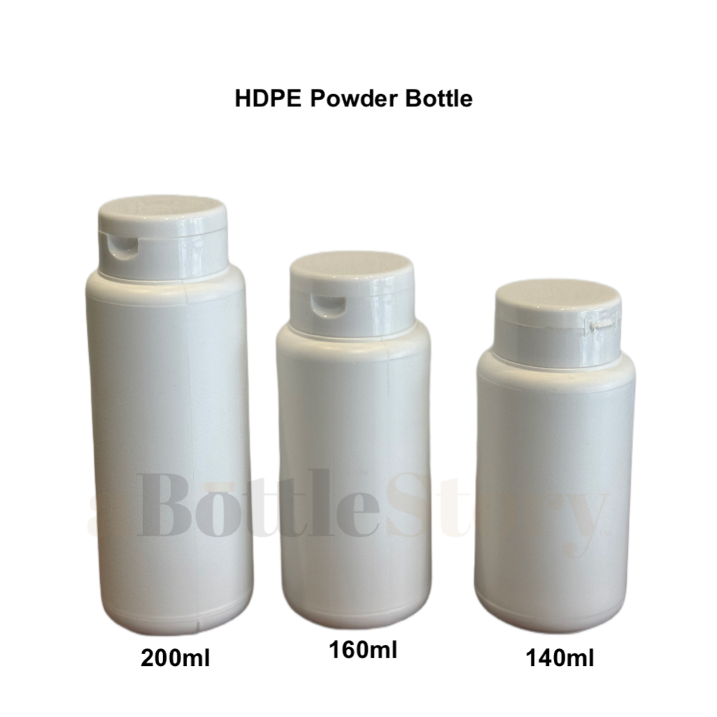 [2pcs] Powder Bottle (HDPE) / Herbs Powder / Pepper Bottle 140ml ...