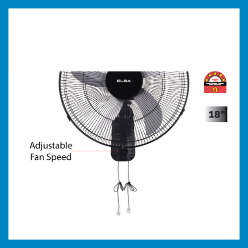 ELBA 18 Inch High Velocity Wall Fan with 5 Aluminium Blades ...