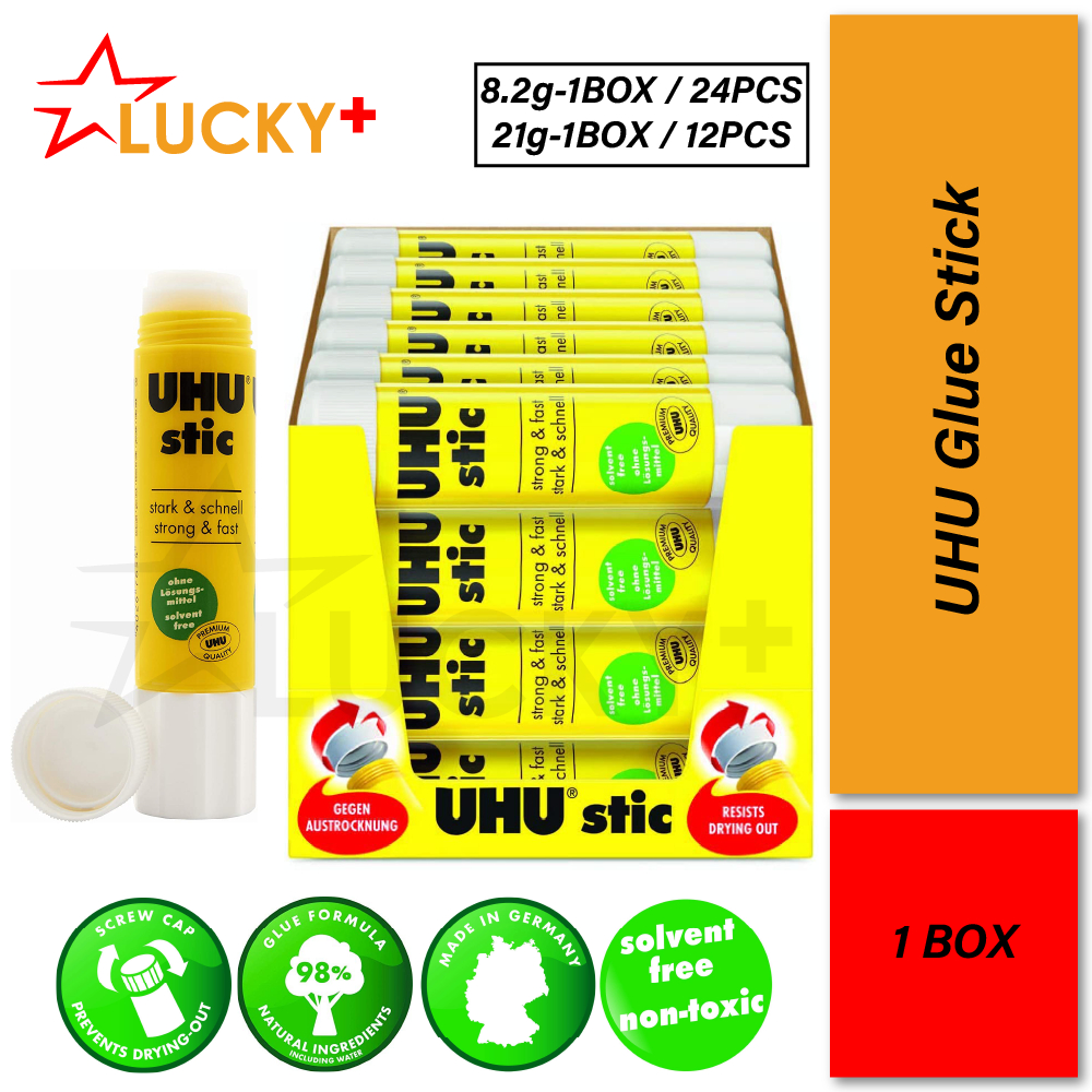 UHU Glue Stick (8.2g / 21g ) (1box) | Glue Stik | Stick Glue | Gam ...