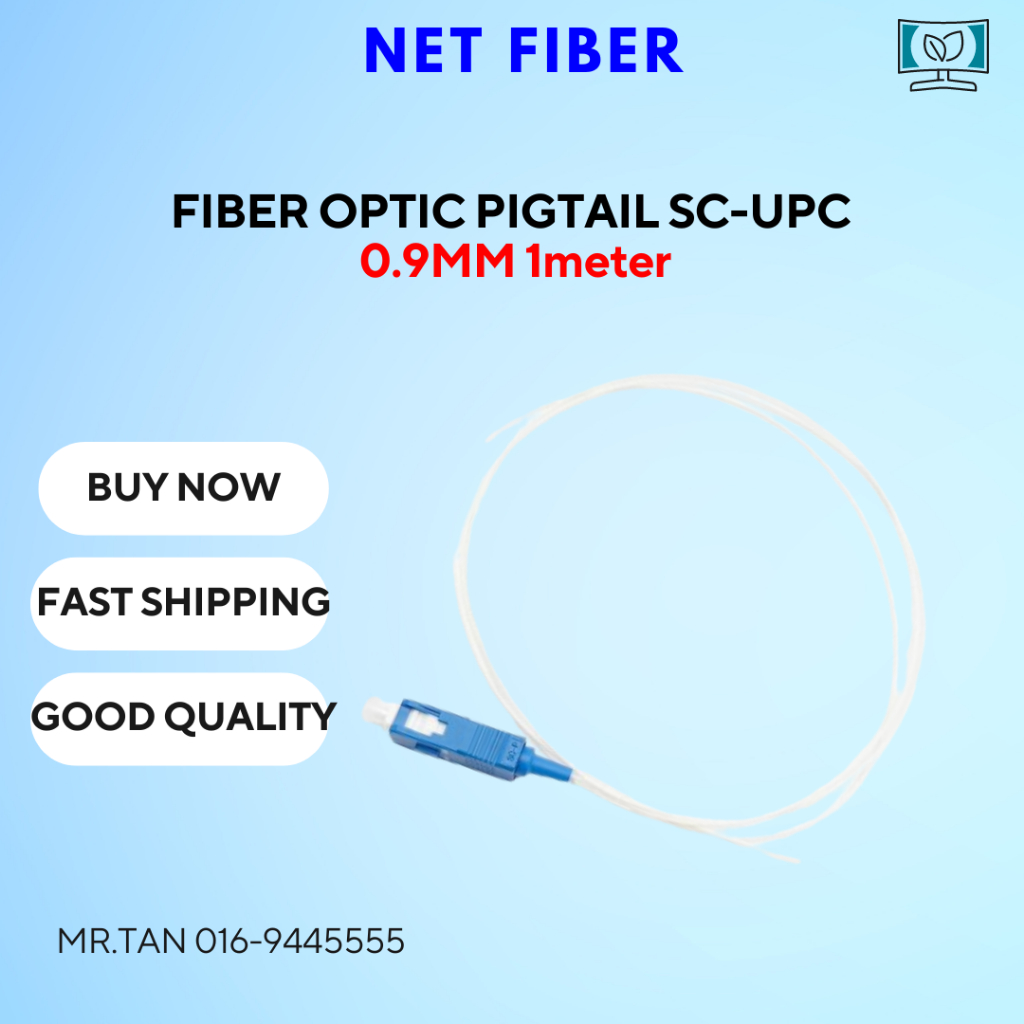 Fiber Optic Pigtail 0.9mm SC/UPC Single Mode - 1 Meter | Shopee Malaysia