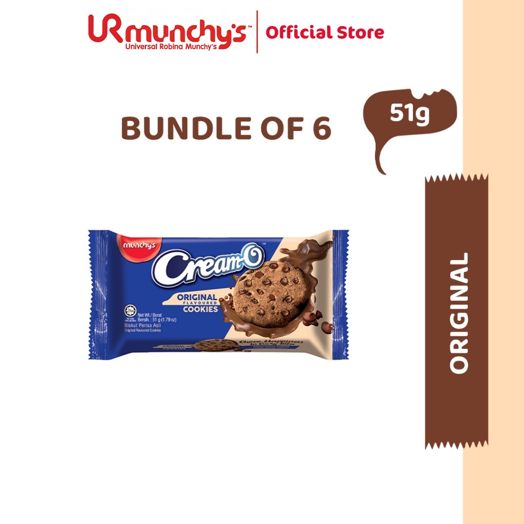 Munchy's Cream-O Cookies - Original 51g x 6 | Shopee Malaysia