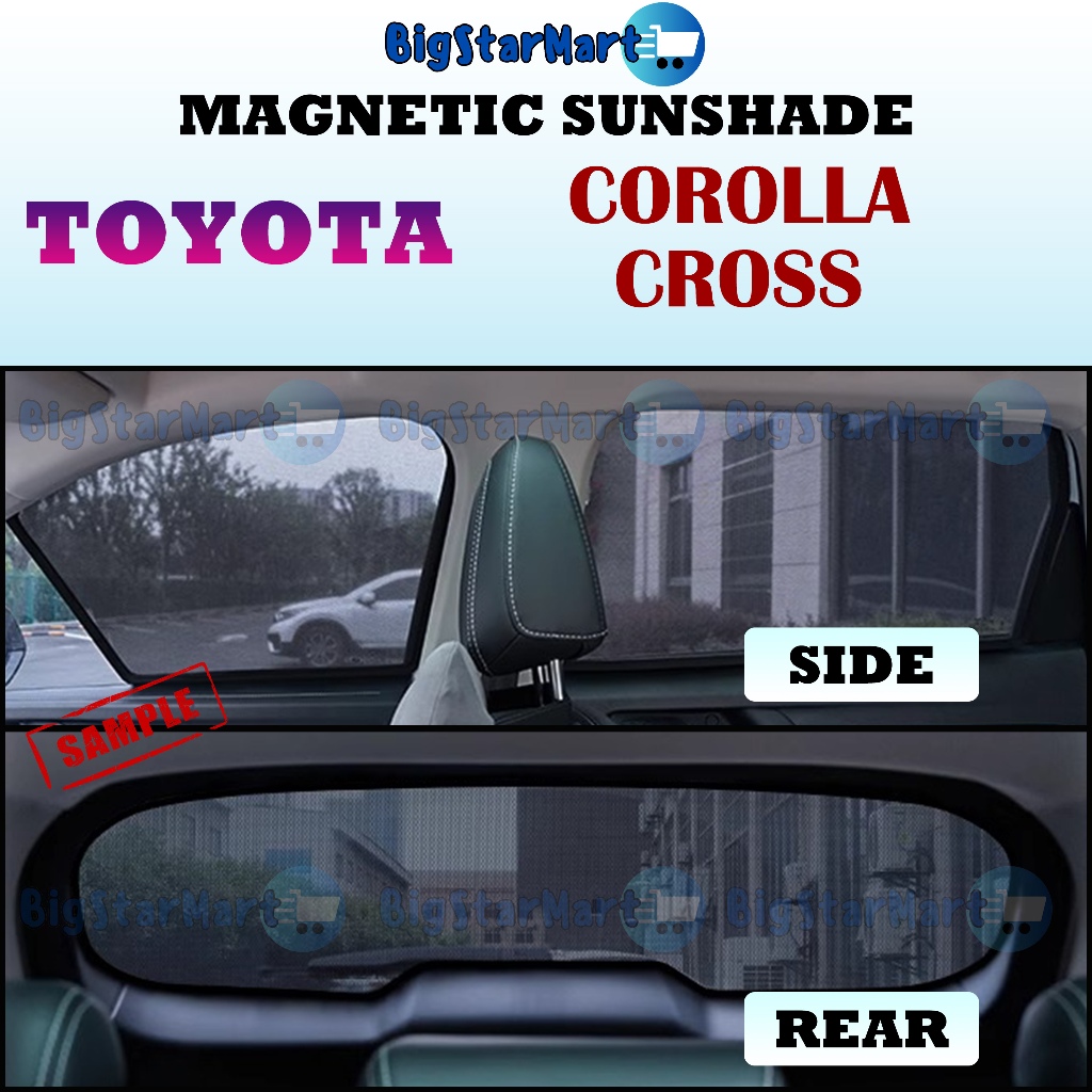 TOYOTA Corolla Cross 2022New 4pcs Sunshade Car Window Sun Shade Shopee Malaysia