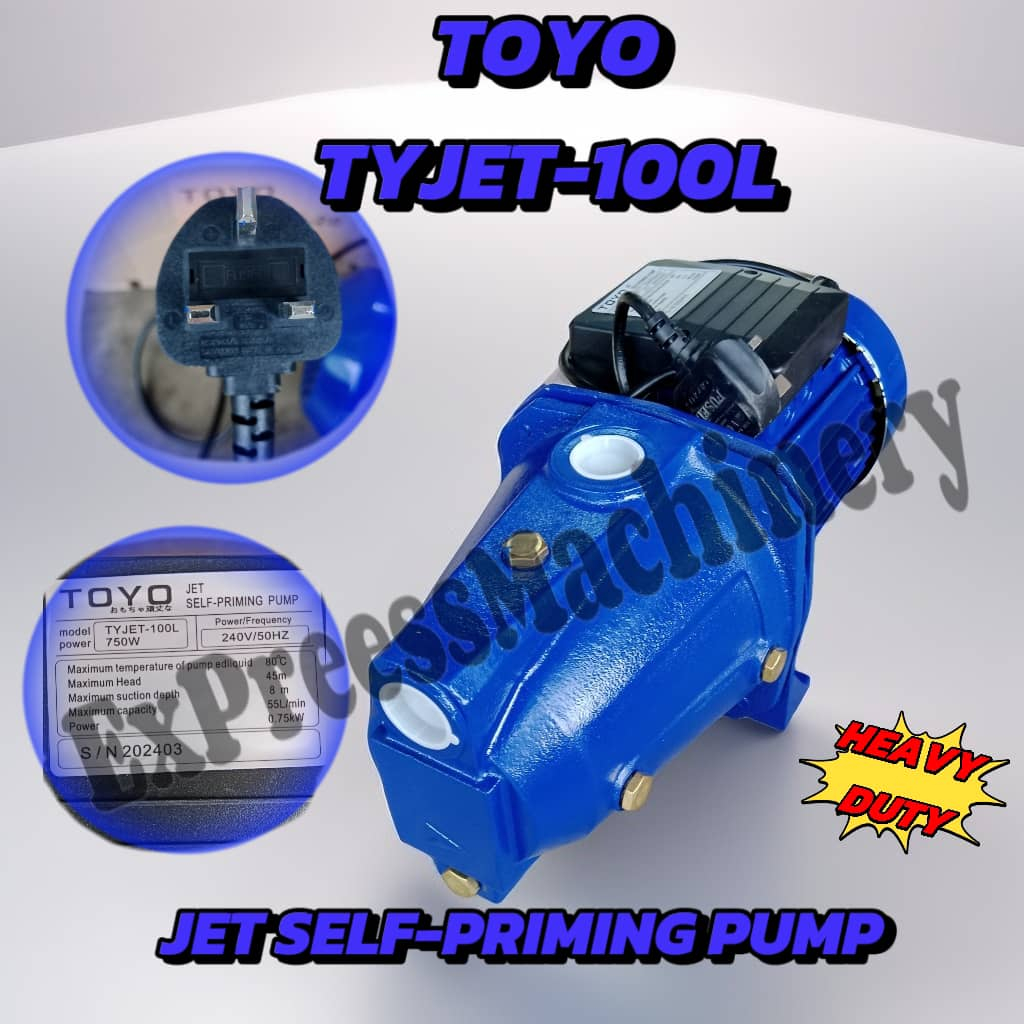 Electric Water Pump Centrifugal Suction TOYO brand model TYJFT - 100L ...