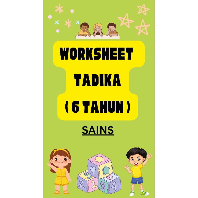 WORKSHEET TADIKA 6 TAHUN ( SAINS ) | Shopee Malaysia