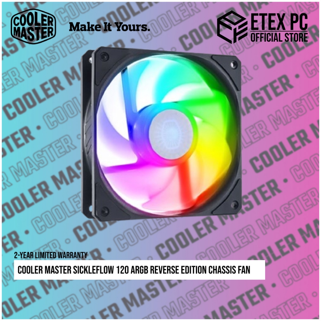 Cooler Master SickleFlow 120 ARGB RREVERSE EDITION Chassis Fan # MFX ...
