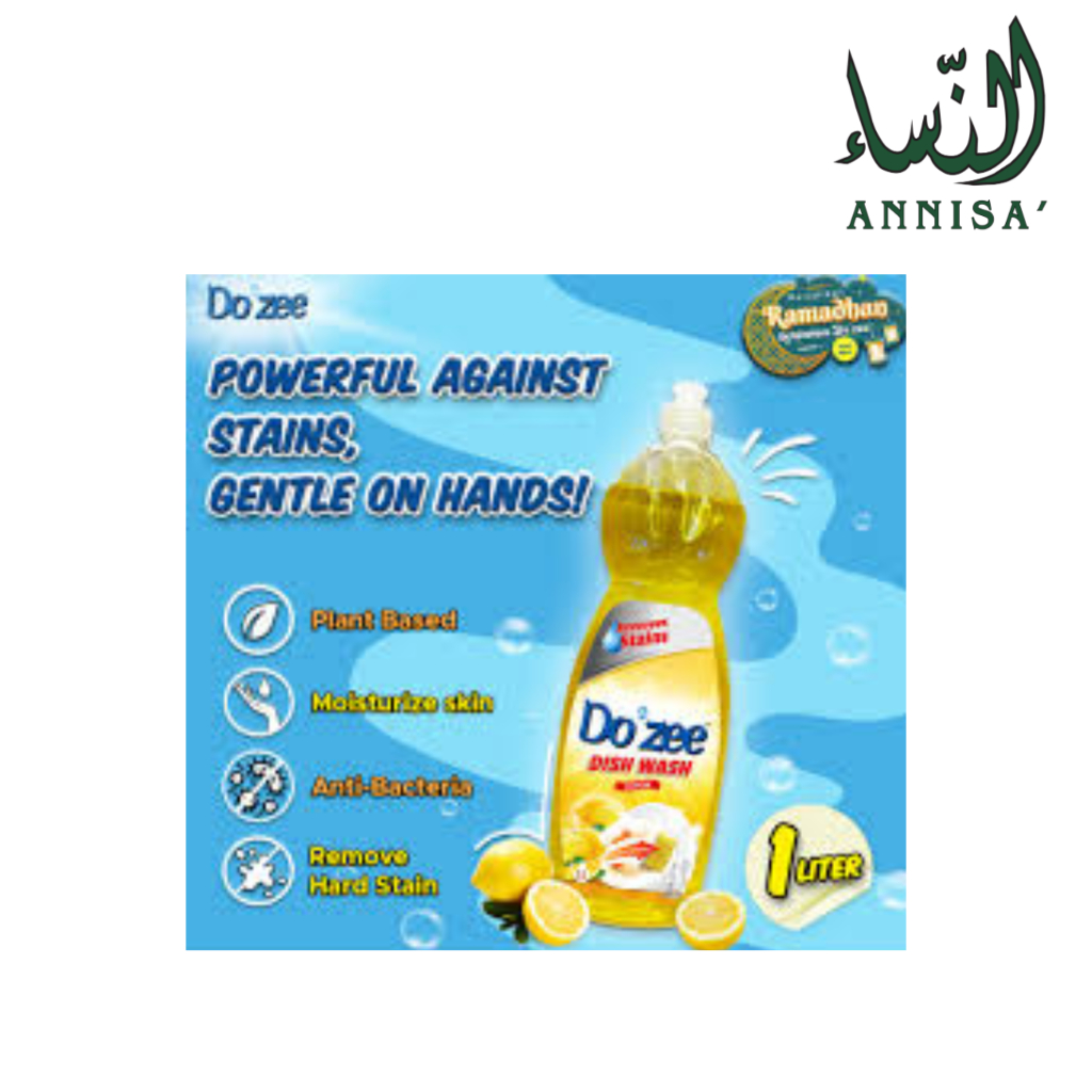 DOZEE DISH WASH LEMON 1L PRODUK MUSLIM HALAL 100% | Shopee Malaysia