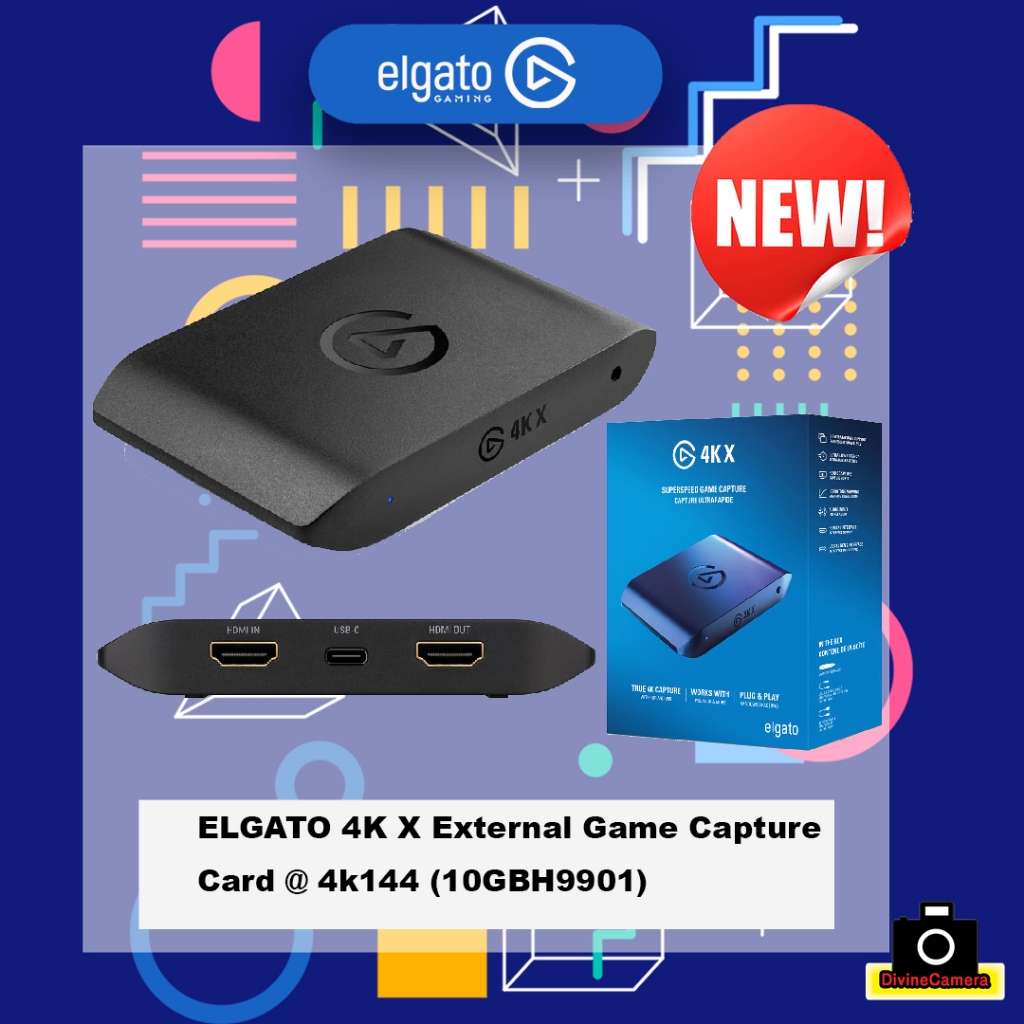 ELGATO 4K X External Game Capture Card 4k144 (10GBH9901) Shopee