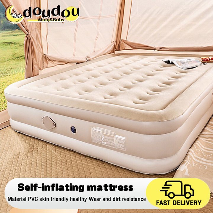 Sleeping Bed Inflatable Cot Mattress 43cm/ 25cm Thick Camping Air