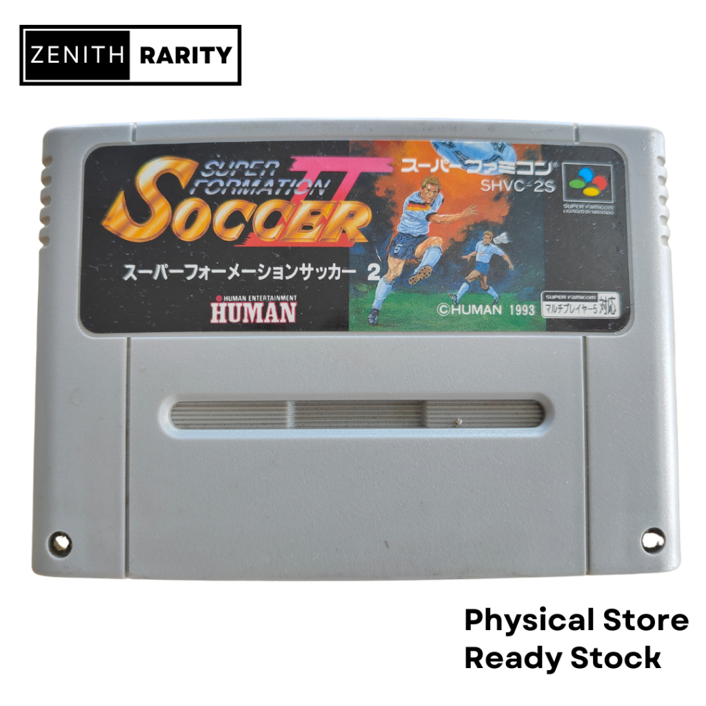 Zenith Rarity Nintendo Super Famicom SFC game Super Formation Soccer II ...