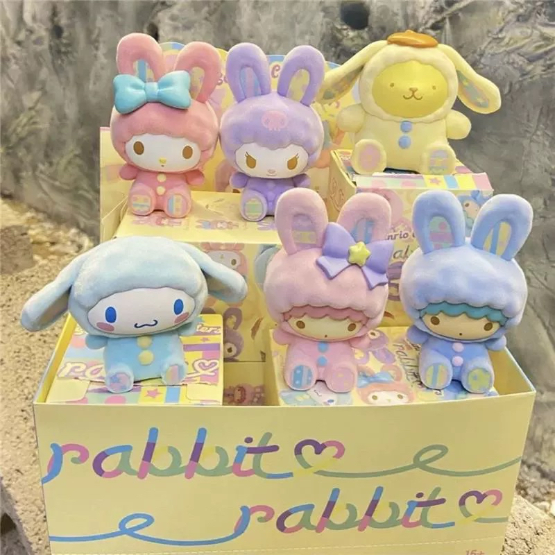 Sanrio Rabbit Series Blind Box Yugui Dog Kuromi Melodi Desktop Ornament ...
