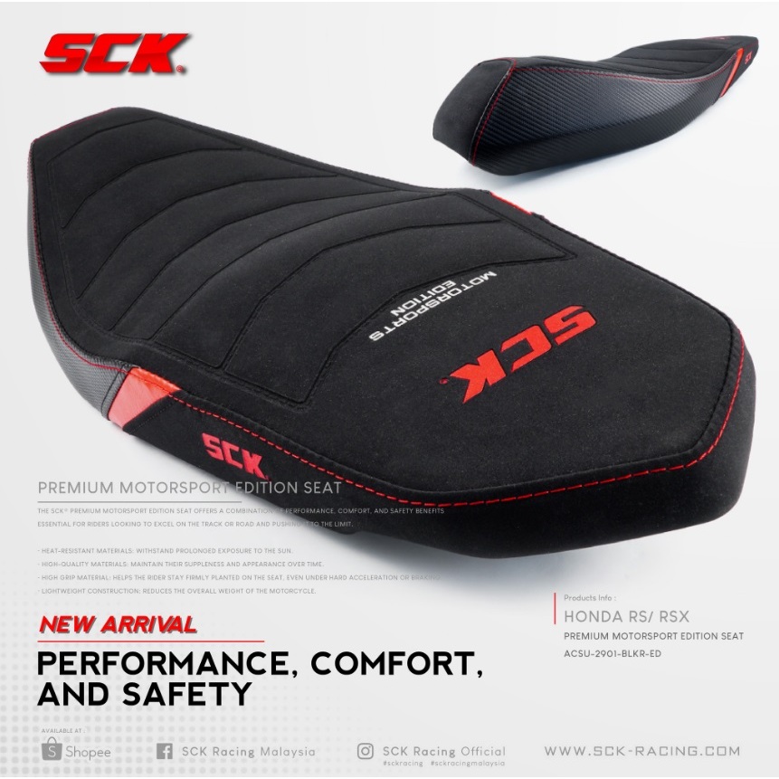 SCK SEAT RACING RS150 RSX RS Y15 LC135 Y15ZR ADV160 VARIO VARIO125 ...