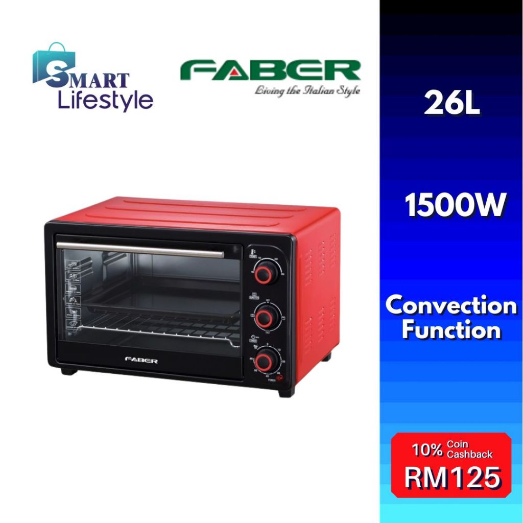 Faber 1500W Electric Oven 26L FEO R26 Shopee Malaysia