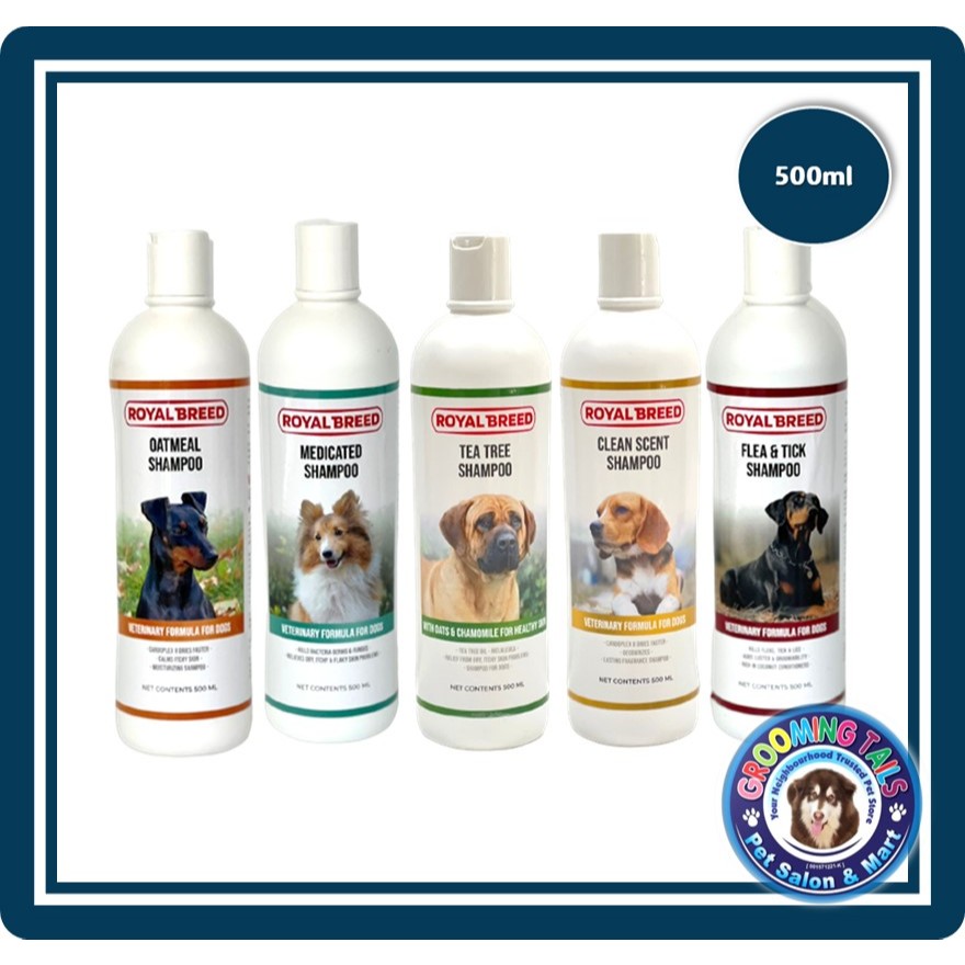 ROYAL BREED Oatmeal Medicated Clean Scent Tea Tree Shampoo 500ml for Dogs Shopee Malaysia