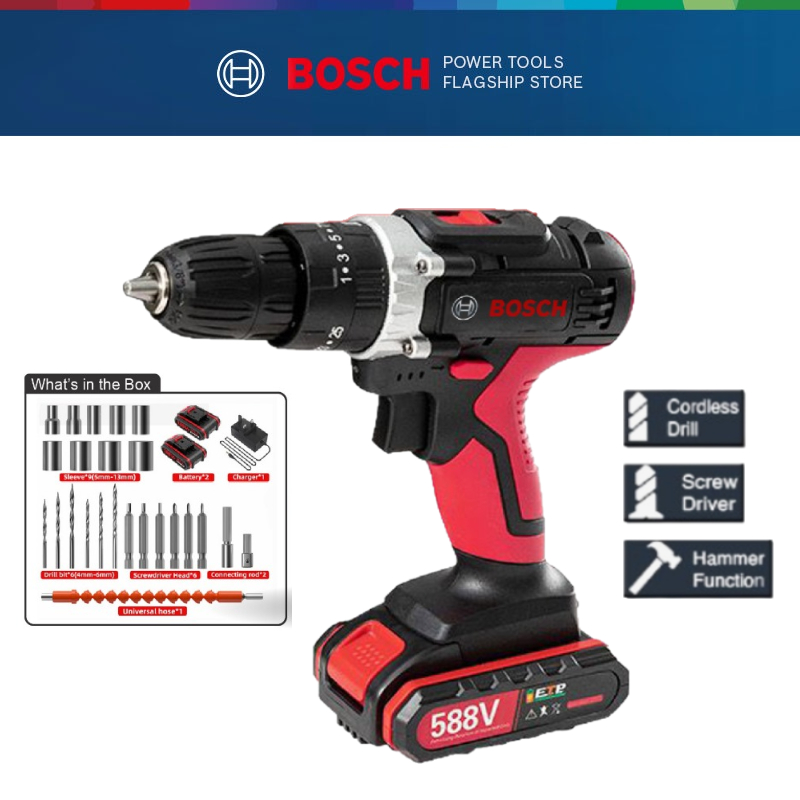 BOSCH Screwdriver Cordless Drill Multifunctional Screwdriver gerudi