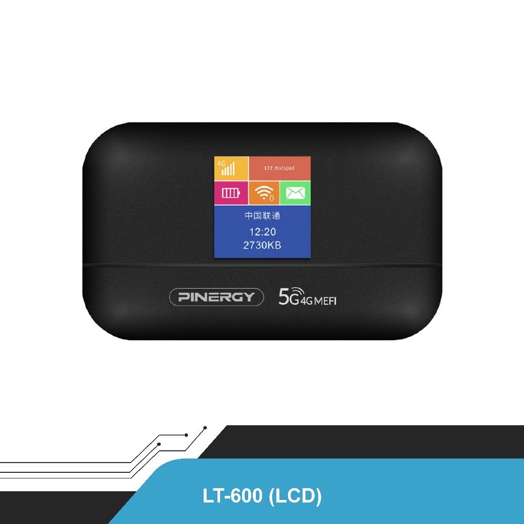 Pinergy LT600 - LCD/LED Wireless Mobile Wifi LTE CAT4 Smart Router ...