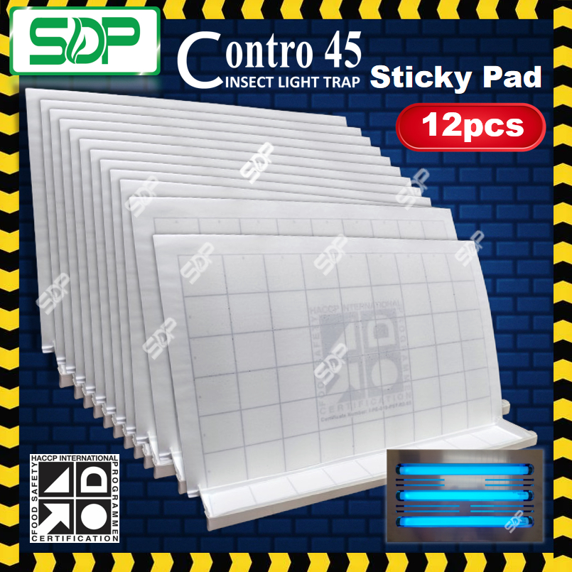 12pcs Contro 45 Insect Light Trap Premium Quality Sticky Pad / Glue ...