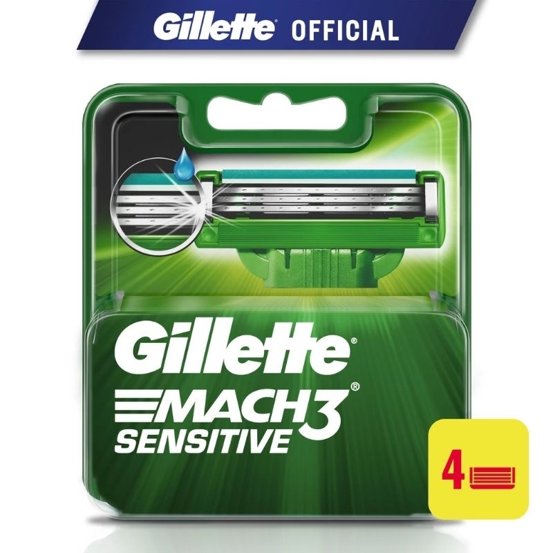 Gillette Mach3 Sensitive /Turbo Razor Cartridges 4pcs | Shopee Malaysia