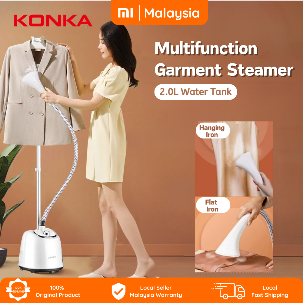 KONKA Standing Garment Steamer 1700W Fast Steam 2L Large Water Tank KZGT24(PRO) Shopee Malaysia