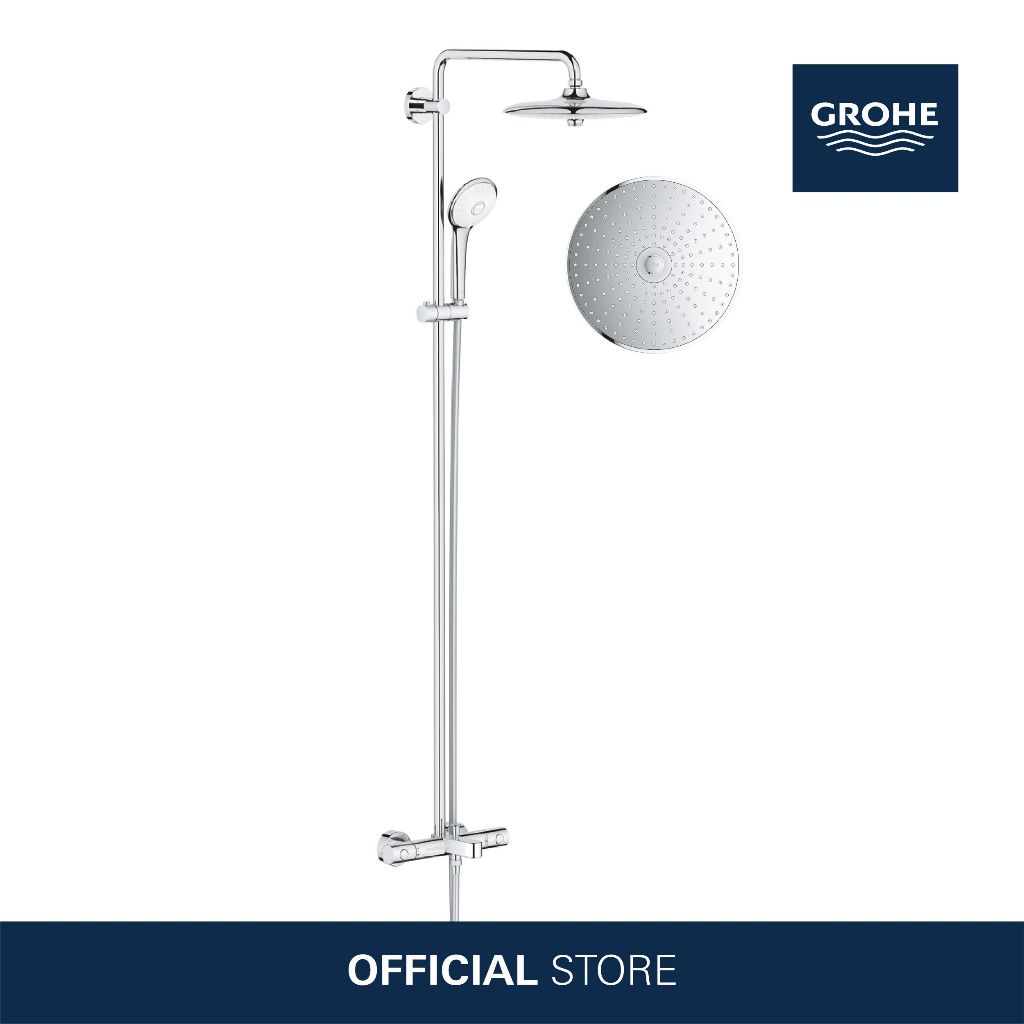 GROHE Euphoria 260 Shower System With Bath Thermostat 27475002 | Shopee ...