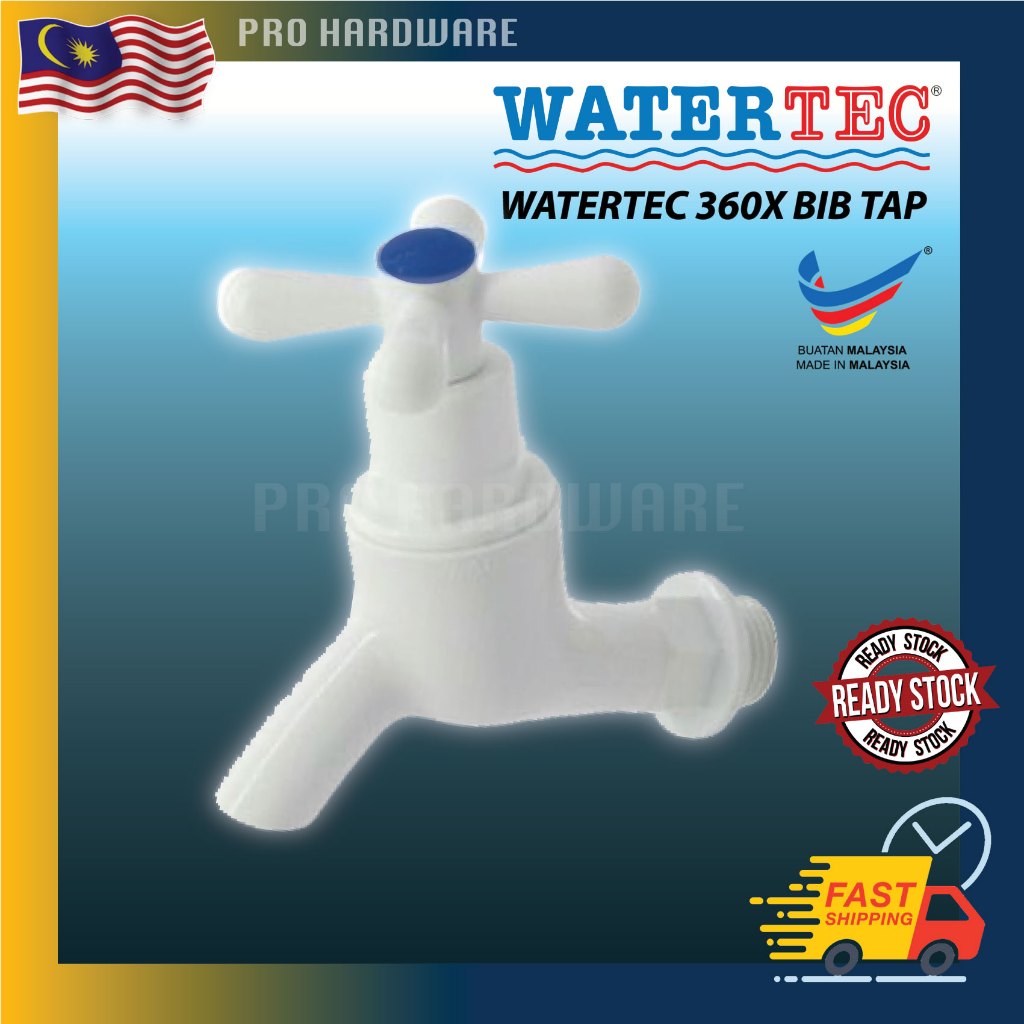 【WATERTEC】1/2‘’ BIB TAP/ Kitchen & Bathroom Sink Faucet PVC Bib Water ...