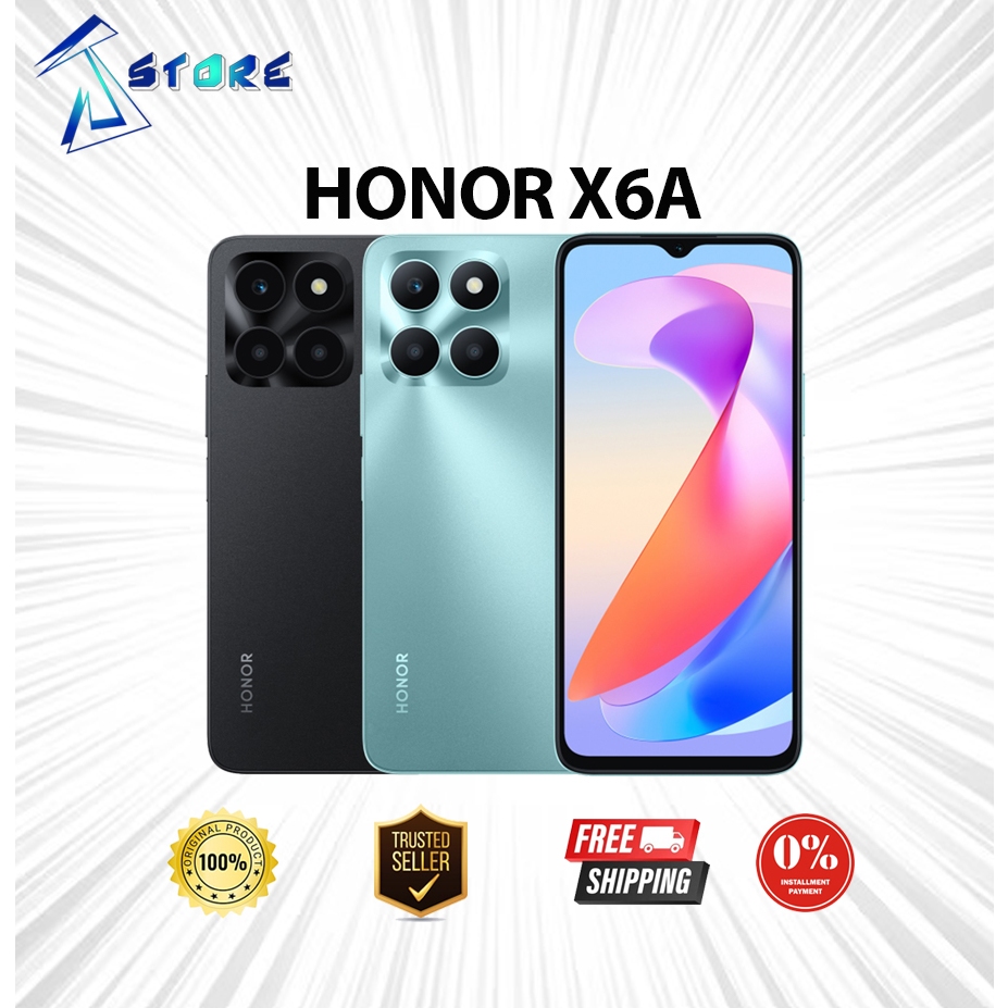 Smartphone HONOR X6a Neuf - 64/128Go? Écran 6.56" 90Hz, Double Appareil Photo