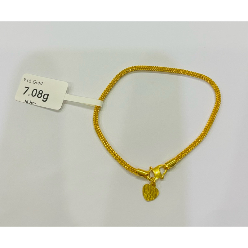 Youloong Rantai Gelang Tangan Pandora Emas916 916gold Pandora Bracelet