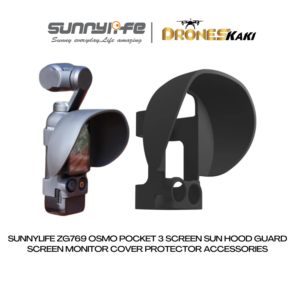 Sunnylife ZG769 Osmo Pocket 3 Screen Sun Hood Guard Screen Monitor ...