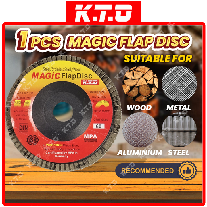 1PCS 4“ Magic Flap Disc Wheel Sandpaper Abrasive Sanding Grinding For Angle Grinder Metal Wood