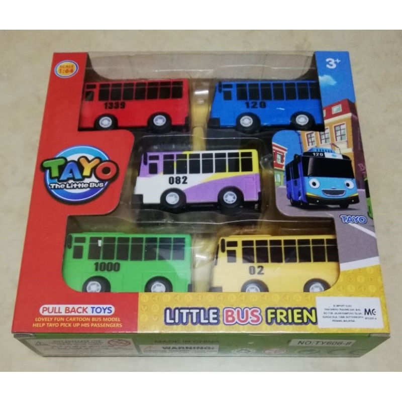 NEW TAYO THE LITTLE BUS FRIEND 5pcs ( PULL BACK TOY ) | Shopee Malaysia