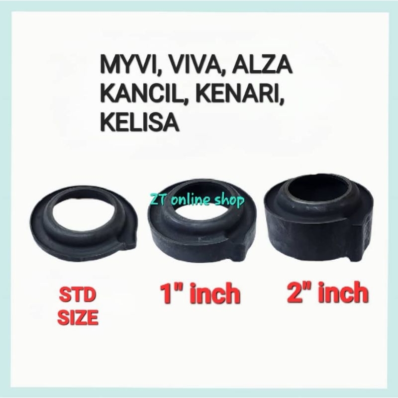 REAR COIL SPRING RUBBER. LOWER / PERODUA MYVI, VIVA, ALZA, KANCIL