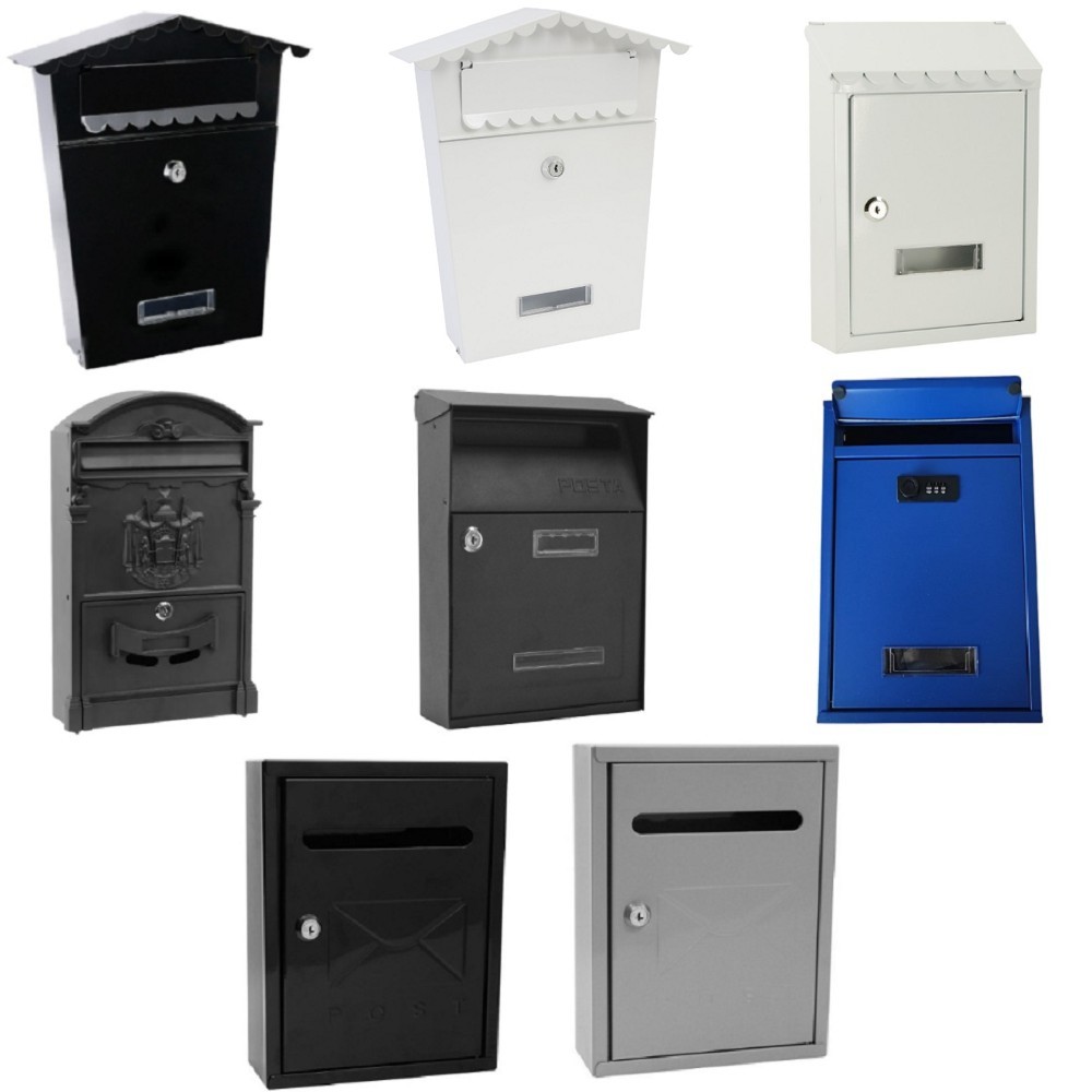TRENY Mail Box Post Letter Box/ Iron Mail Box/Password mailbox ...