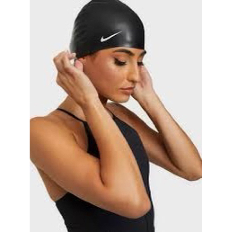 100 Authentic Nike Swim Cap Silicone Cap Latex Cap Shopee Malaysia