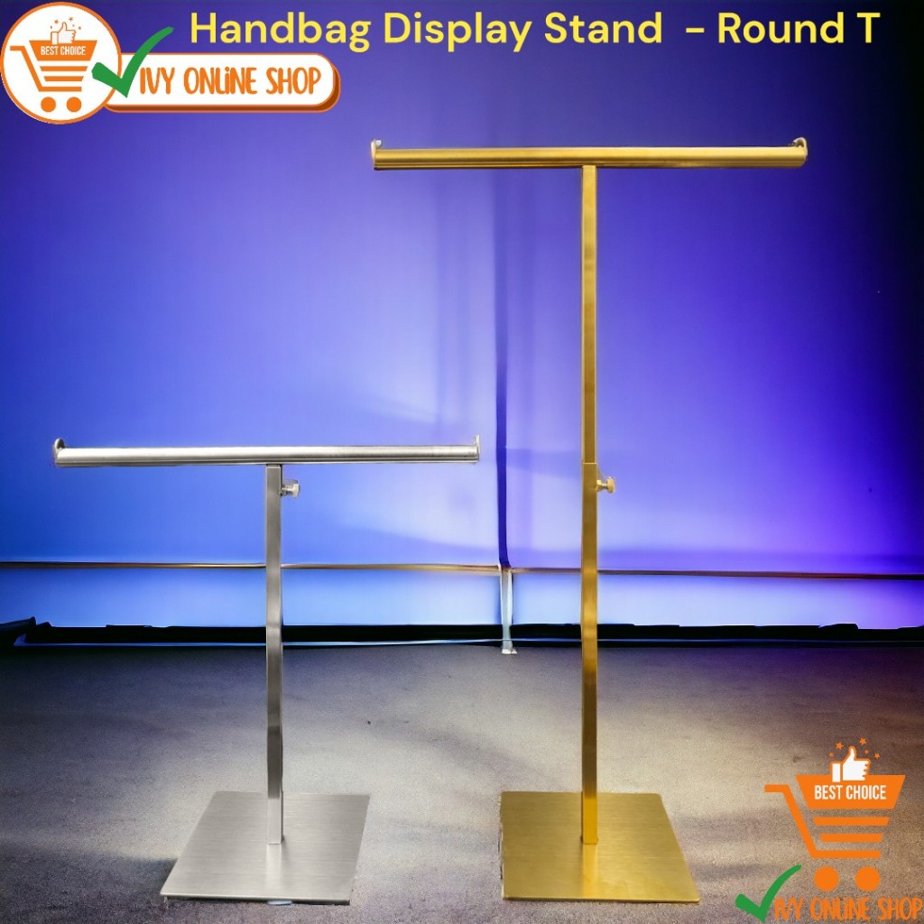 Purse Display Stand Rack Stainless Steel Organizer Storage Scarf ...