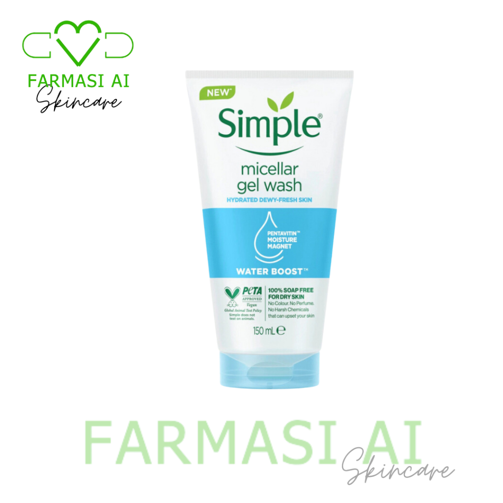 Simple Water Boost Micellar Facial Gel Wash 150ml (Exp: 07/2025 ...