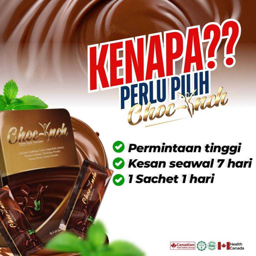 CHOCO INCH ORIGINAL HQ (COKLAT KURUS SEAWAL 4 HARI) | Shopee Malaysia