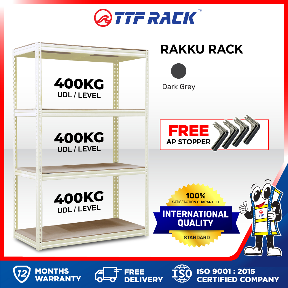 TTF Rack RAKKU RACK Height 152 243cm Beige Boltless Rack Warehouse