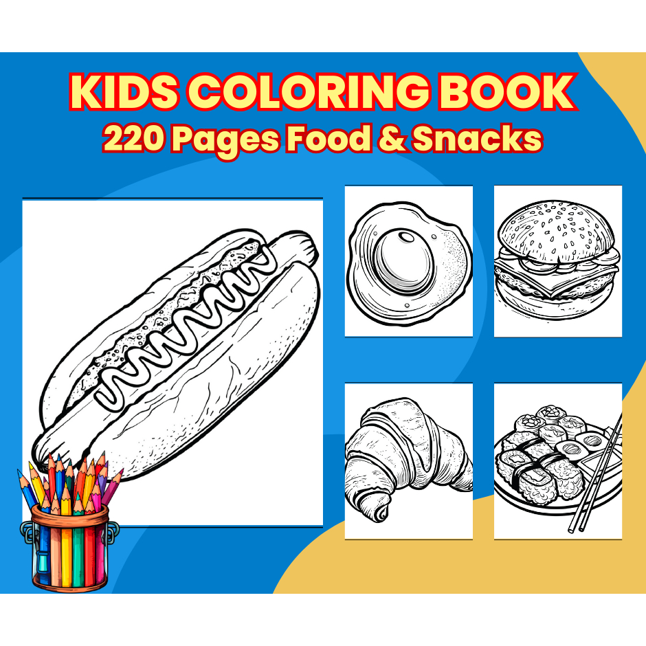 Food Coloring Book Relaxation, Creativity, and Health Benefits