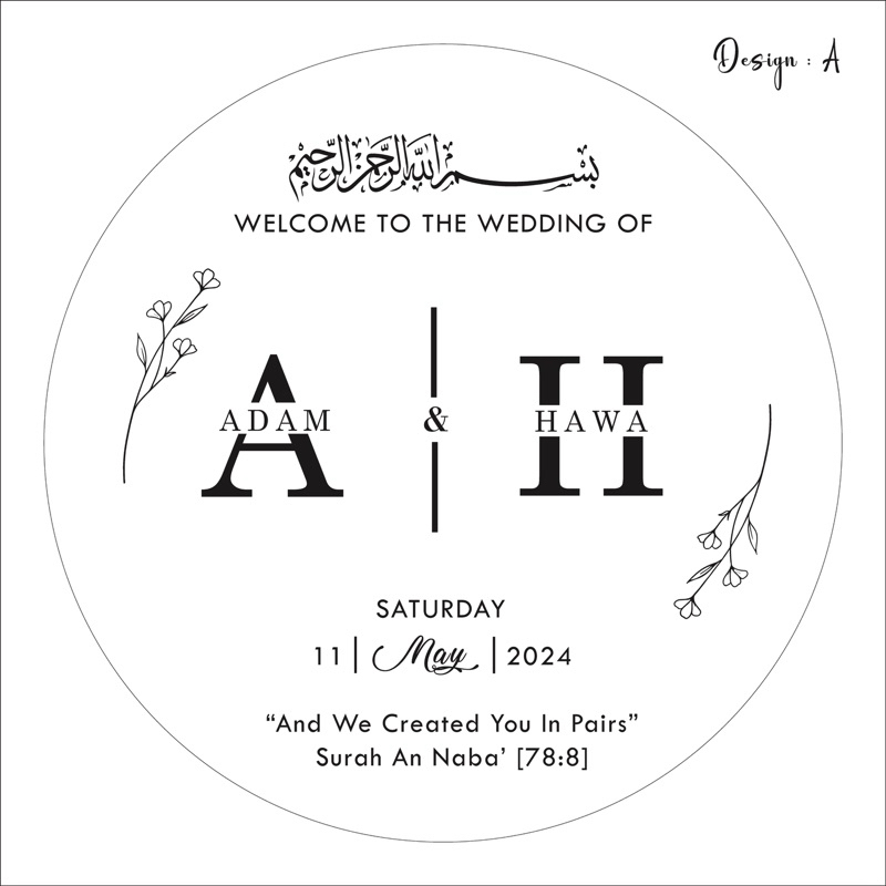 STICKER for Welcome Board [Chat us for custom] | Shopee Malaysia