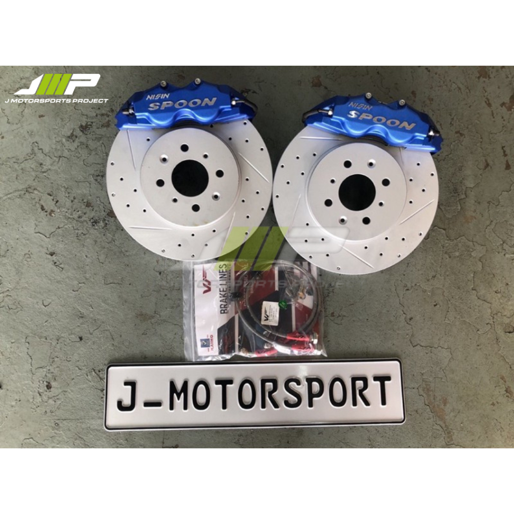 Honda Spoon Brake Caliper 4Pot 285mm Rotor Honda Jazz GK5 Honda City
