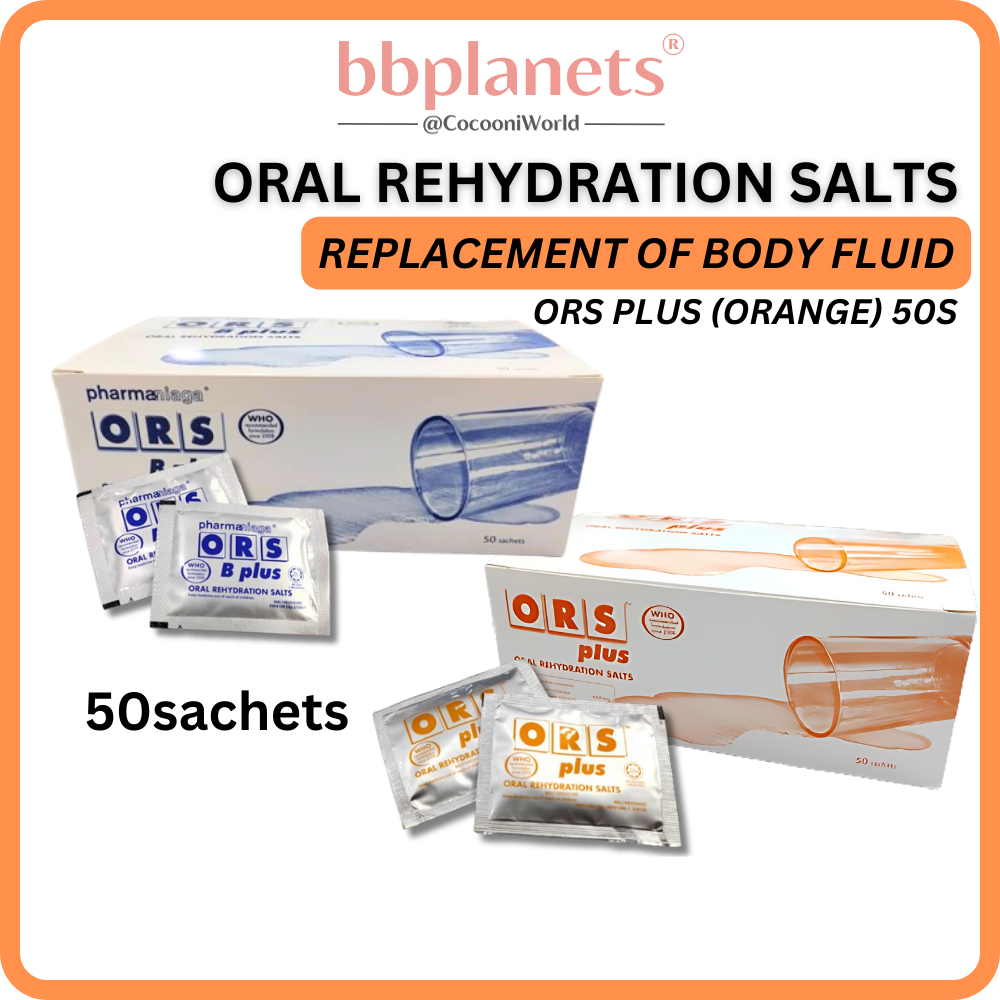 ORS Oral Rehydration Salts (Orange) ORS B PLUS (Normal) 50sachet ...