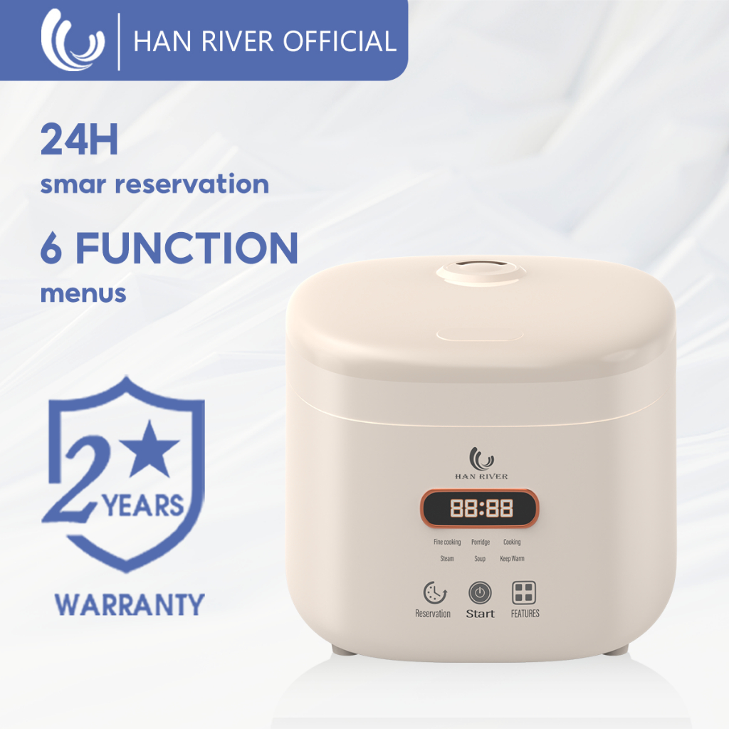 HAN RIVER Rice Cooker 1.2L Multi Cooker Smart Periuk Nasi Elektrik 400W