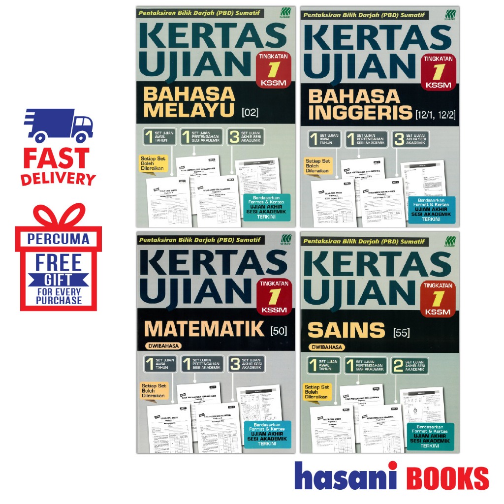 Hasani Sasbadi Buku Latihan Kertas Ujian Tingkatan Kssm Shopee Malaysia